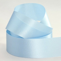 Single Sided Satin Ribbon Beau Blue