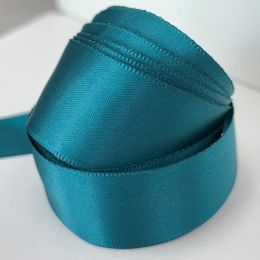 Double Sided Satin Ribbon Deep Teal